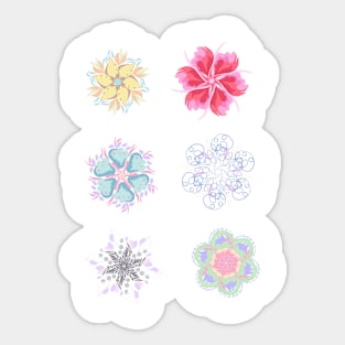 Flowers stickers collection Sticker